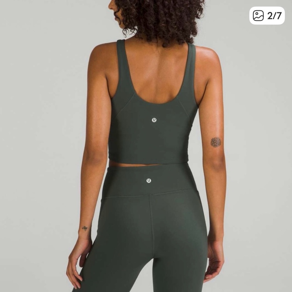 Lululemon Athletica Align High Neck Tank in Smoked Spruce - Size 6